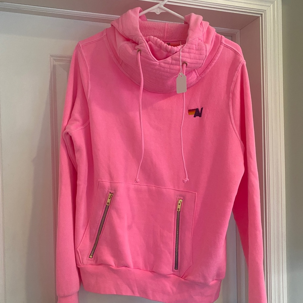 Aviator Nation Pink Ninja Hoodie - Medium